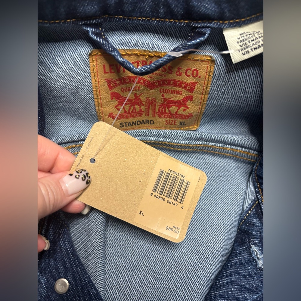 Levi's Dark Blue Denim Jacket - Picture 6 of 6